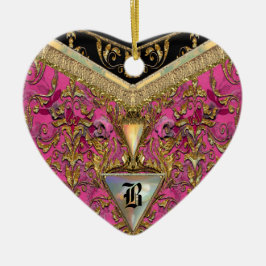 Marshwellのビクトリア時代の人のモノグラム セラミックオーナメント