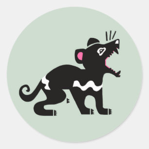 Marsuphial - Tasmanian DEVIL – 絶滅危惧動物 ラウンドシール