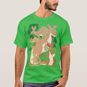 Marsupial Kangaroo愛好家オーストラリア動物漢太郎 Tシャツ