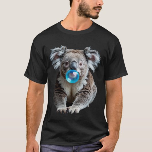 Marsupial Koalas Wildlife Koala Blowing Bubblegum Tシャツ (正面)