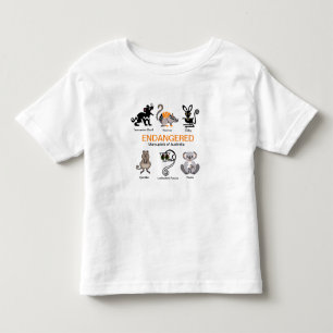 MARSUPIALS – 野生生物 – 絶滅危惧動物 – トドラーTシャツ