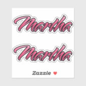 Martha faded pink Aufkleber Sticker Stickerset シール (シート)