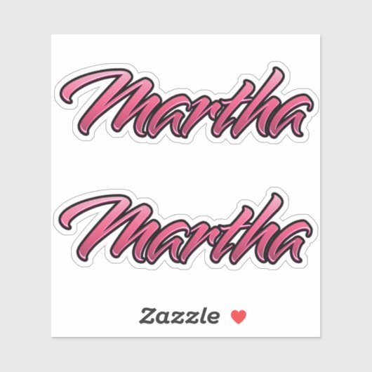 Martha faded pink Aufkleber Sticker Stickerset シール (シート)