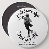 Martha Matriarchボタンの丸め 缶バッジ (正面&裏面)