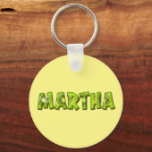 Martha Name Kiwi Design Schlüsselanhänger キーホルダー (正面)