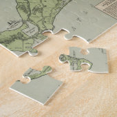 Marthas Vineyard (1913年)のヴィンテージの地図 ジグソーパズル (側面)
