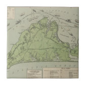 Marthas Vineyard (1913年)のヴィンテージの地図 タイル (正面)