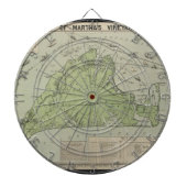 Marthas Vineyard (1913年)のヴィンテージの地図 ダーツボード (正面)