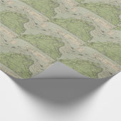 Marthas Vineyard (1913年)のヴィンテージの地図 ラッピングペーパー (角)