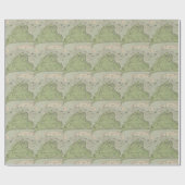 Marthas Vineyard (1913年)のヴィンテージの地図 ラッピングペーパー (フラット)