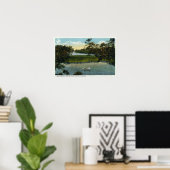 Martha's Vineyard, Lake Tashmoo Scene ポスター (ホームオフィス)