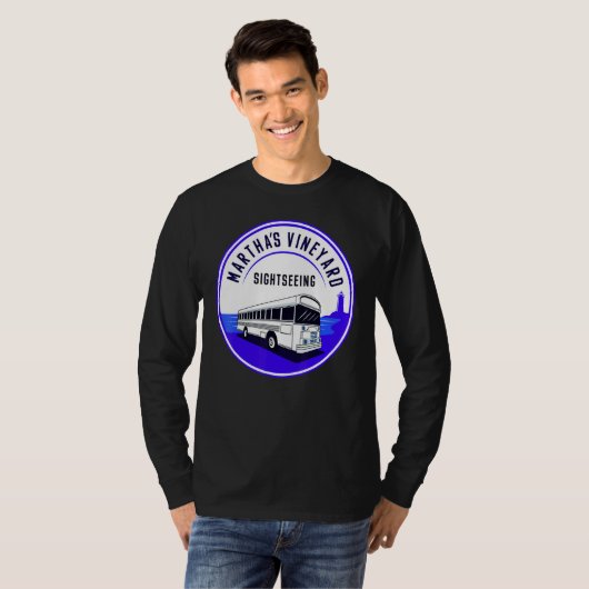 Martha's Vineyard MA  Sightseeing Bus Tour Men Wom Tシャツ (正面フル)