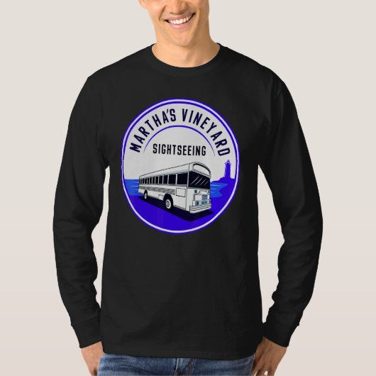 Martha's Vineyard MA  Sightseeing Bus Tour Men Wom Tシャツ (正面)