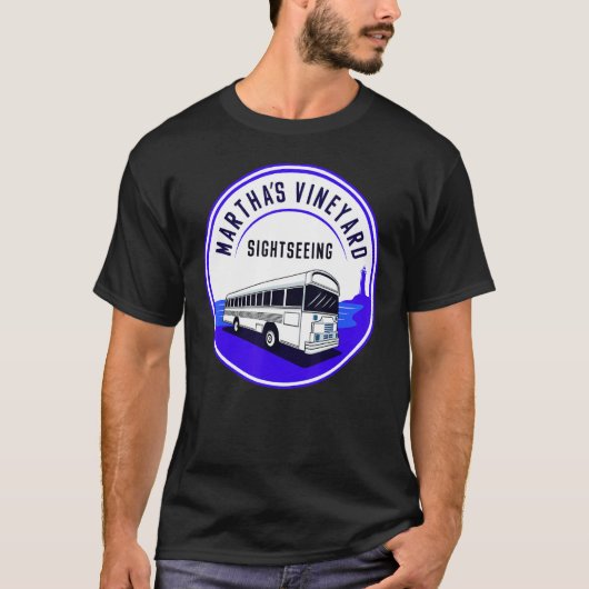 Martha's Vineyard MA  Sightseeing Bus Tour Men Wom Tシャツ (正面)
