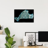 Marthas Vineyard Massachusetts衛星ポスター ポスター (ホームオフィス)