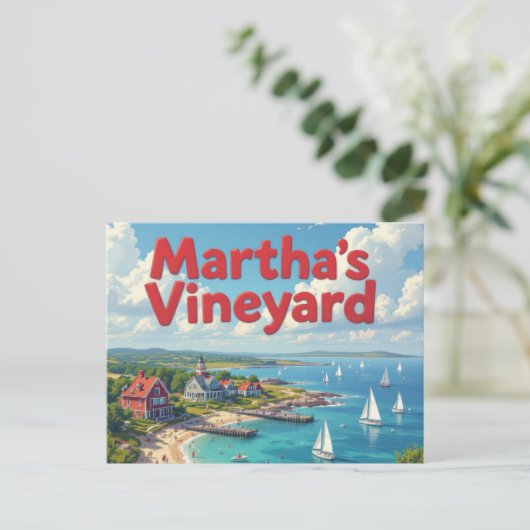 marthas vineyard vacation ポストカード (スタンド正面)