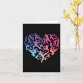 Martial Art Heart Love Training Karate Tae Kwon Do カード (黄色い花)