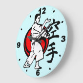 Martial Arts ラージ壁時計 (傾斜)
