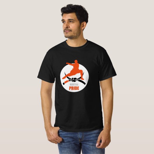 Martial Arts Black Belt Pride Tシャツ (正面フル)