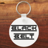 Martial Arts Bold Black Belt Keychain キーホルダー (正面)