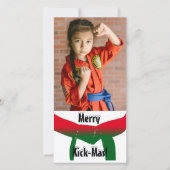 Martial Arts Christmas Photo Card シーズンカード (正面)