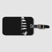 Martial Arts Evolution of Man Funny MMA Fight ラゲッジタグ (正面横)