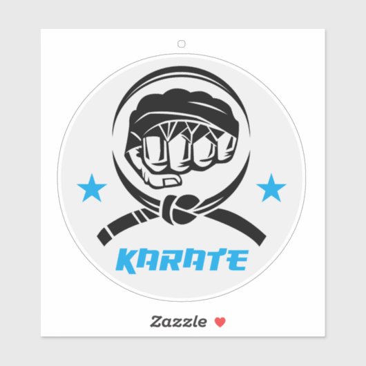 Martial Arts Karate Black Belt シール (シート)