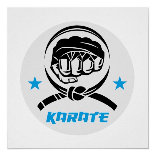 Martial Arts Karate Black Belt ポスター (正面)