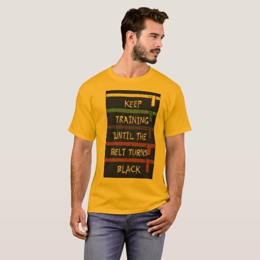Martial Arts Motivation T-Shirt – 'Keep Training U Tシャツ (正面フル)