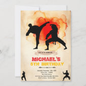 Martial Arts Party invitation 招待状 (正面)