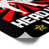 Martial Arts Rock Paper Scissors Taekwondo Karate  ポスター (角)