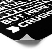 Martial Arts T Shirt For Instructor. Funny Karate  ポスター (角)