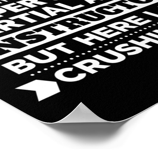 Martial Arts T Shirt For Instructor. Funny Karate  ポスター (角)