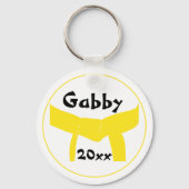 Martial Arts Yellow Belt キーホルダー (正面)