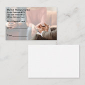 Martial Counselor Appointment Business Cards 予約カード (正面/裏面)