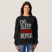 Martial Ninja Costume  Eat Sleep Capoeira Repeat スウェットシャツ (正面フル)