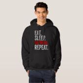 Martial Ninja Costume  Eat Sleep Capoeira Repeat パーカ (正面フル)