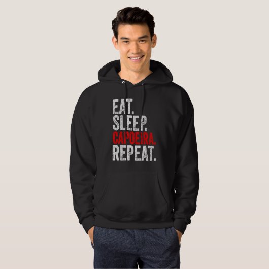 Martial Ninja Costume  Eat Sleep Capoeira Repeat パーカ (正面フル)