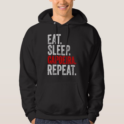 Martial Ninja Costume  Eat Sleep Capoeira Repeat パーカ (正面)