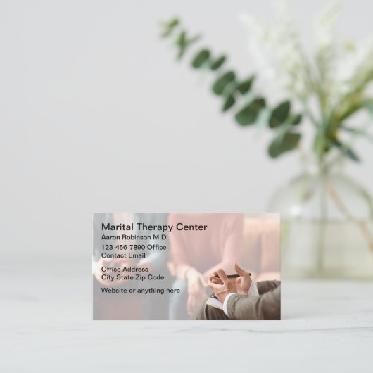 Martial Therapy Counseling Business Cards 名刺 (スタンド正面)