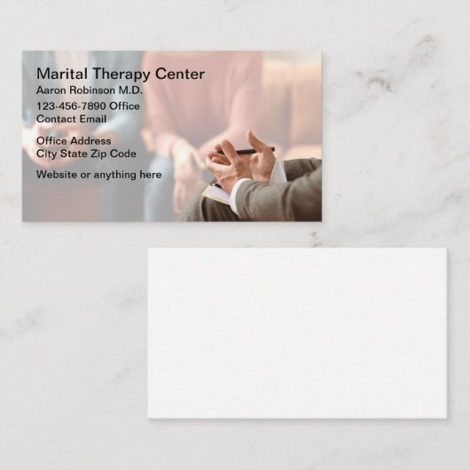 Martial Therapy Counseling Business Cards 名刺 (正面/裏面)