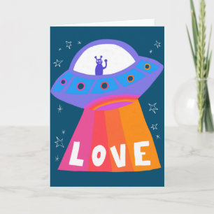 Martian 魅力的 LOVE Valentine Anniversary Friend カード
