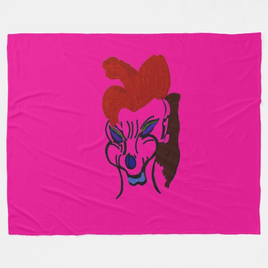 Martian Hound フリースブランケット (正面(横))