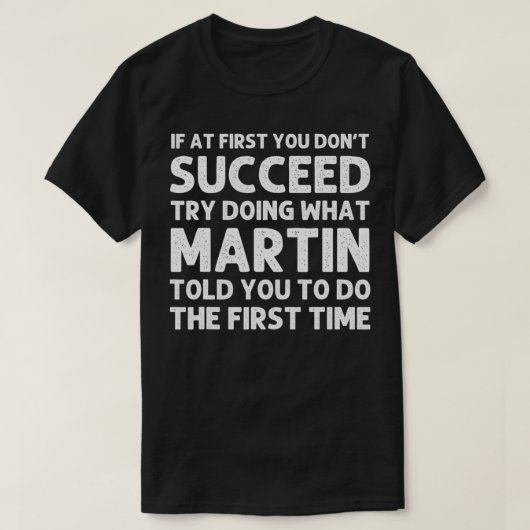 MARTINギフト名パーソナライズされた誕生日おもしろいChris Tシャツ (デザイン正面)