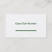 Martin郡の保安官のオフィスのBussinessカード 名刺 (裏面)