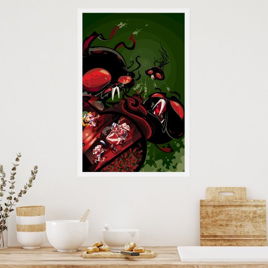 Martin Hsu - Attack of the Octobunny ポスター (キッチン)