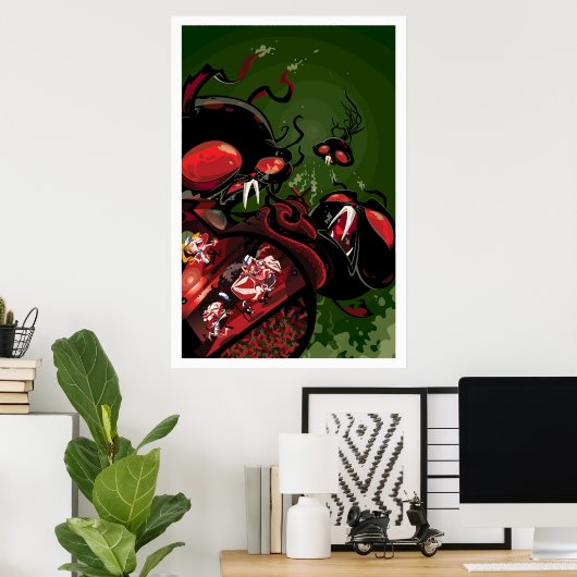 Martin Hsu - Attack of the Octobunny ポスター (ホームオフィス)