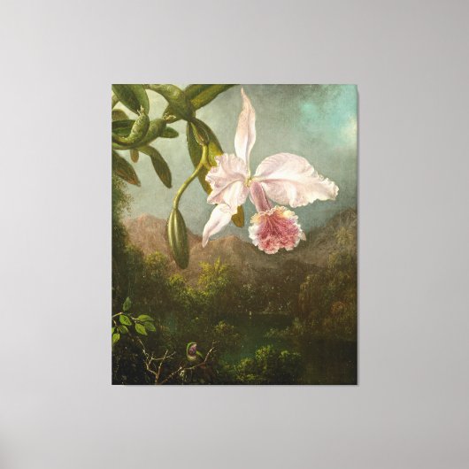 MARTIN JOHNSON HEADE – オーキッドの花 – 1873 - キャンバスプリント (正面)
