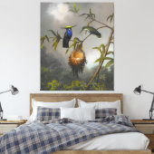 MARTIN JOHNSON HEADE – ブラック・ブレストPlovercrest キャンバスプリント (インサイチュ (寝室))