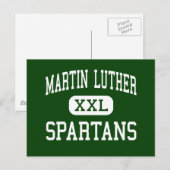Martin Luther – スパルタン – 高 – グリーンデール ポストカード (正面/裏面)